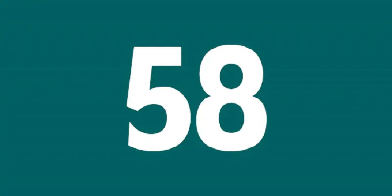 Số 58 theo phong thủy và số học